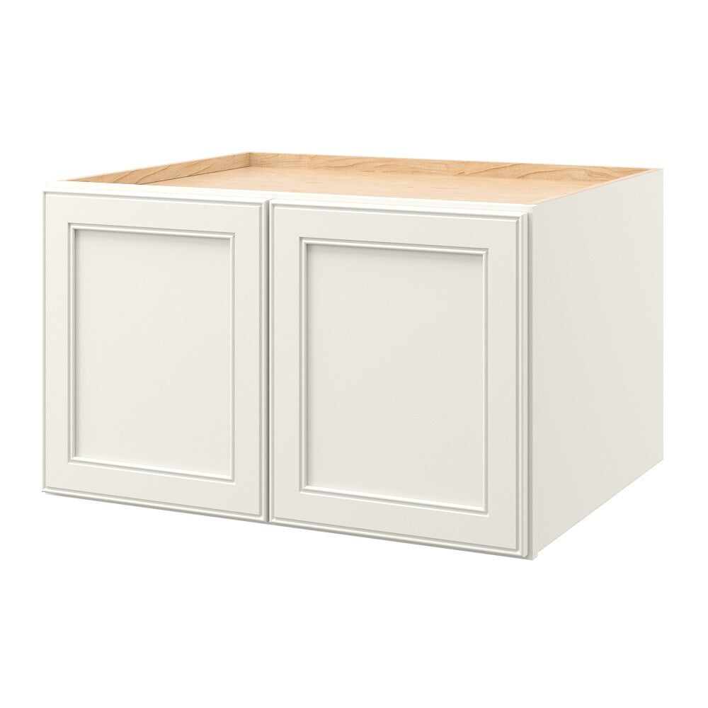 allen + roth McKeller 30-in W x 18-in H x 24-in D Linen Wall Fully Assembled Cabinet Flat Panel Square