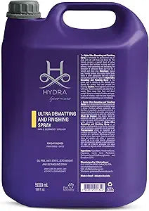 Hydra Professional Ultra Dematting and Finishing Spray for Dogs and Cats, Suitable for Pets with Long Hair, 169 fl.oz