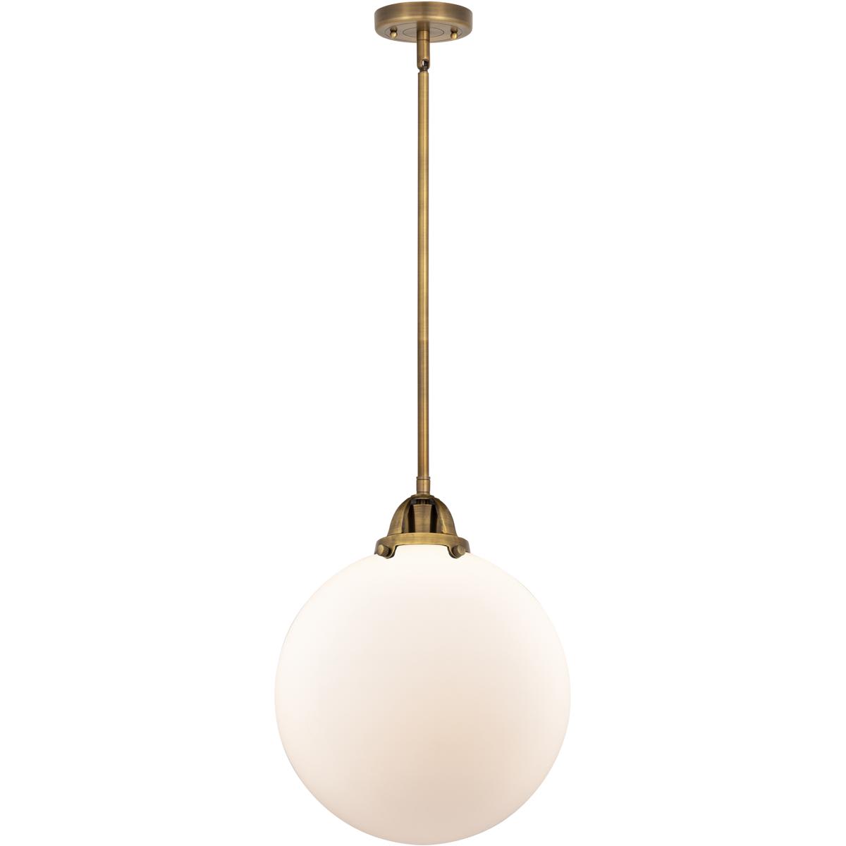 Innovations Lighting 288-1S-BB-G201-12 Nouveau 2 Beacon Mini Pendant Brushed Brass