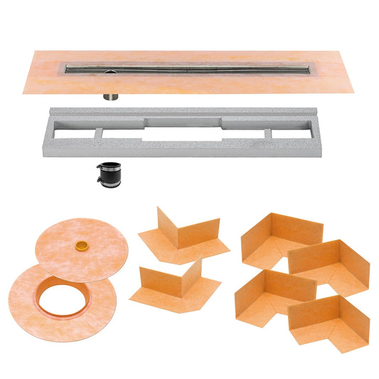 Schluter Systems Kerdi-Line Stainless Steel Rectangle Flange
