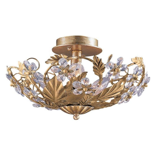 Crystorama Paris Market 6 -Light 16-in Polished Gold Semi Flush Mount Light