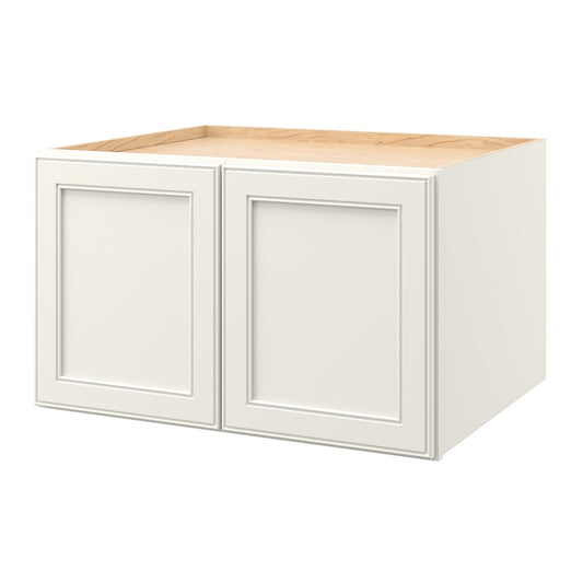 allen + roth McKeller 30-in W x 18-in H x 24-in D Linen Wall Fully Assembled Cabinet Flat Panel Square