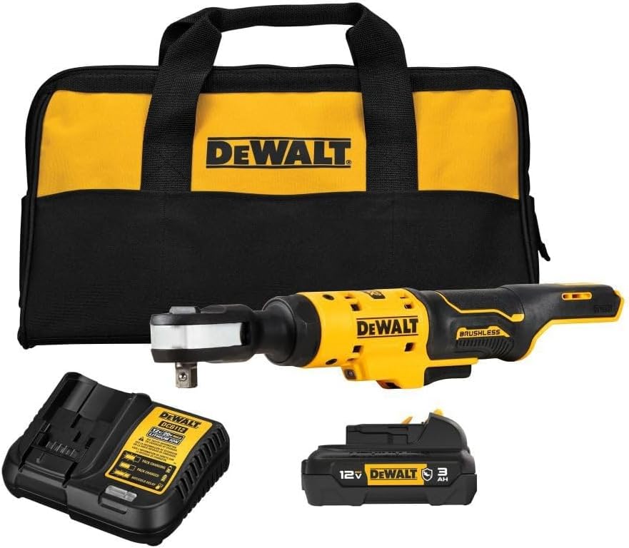 DEWALT XTREMEâ„¢ 12V MAX* Brushless 3/8 in. Ratchet Kit (DCF503GG1)
