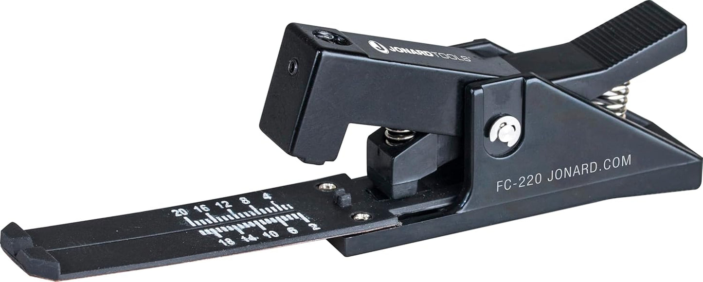 Jonard Tools FC-220 Fiber Cleaver- Precision Cleaving Tool for 250 Âµm & 900 Âµm Fibers, Carbide Blade (6,000 Cleaves), Accurate 2â€“20 mm Lengths, Single & Multi-Mode Compatible