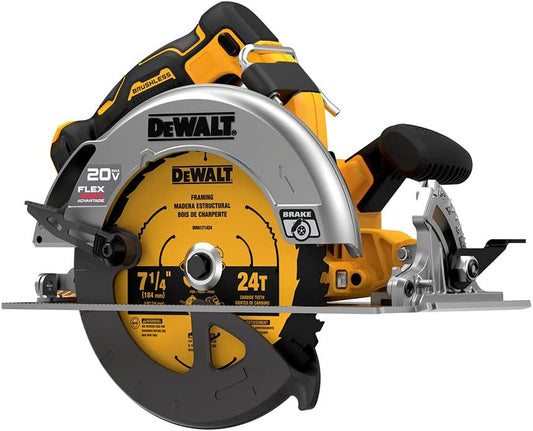 DEWALT DCS573B 20V MAX* 7-1/4 in. Brushless Cordless Circular Saw with FLEXVOLT ADVANTAGEâ„¢ (Tool Only)