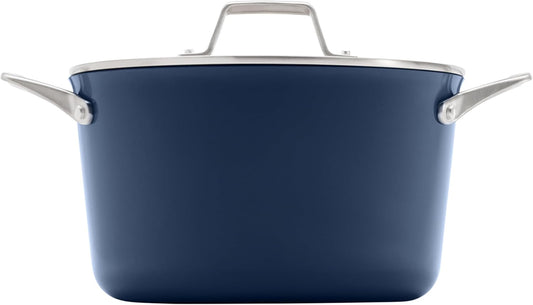 CalphalonÂ® Premier Ceramic Nonstick 7-Qt. Dutch Oven with Lid, Midnight Blue