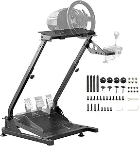 Racing Wheel Stand Height Adjustable Steering Wheel Stand Racing Simulator Cockpit for Logitech G920 G29 G923 G27 G25, Thrustmaster T300RS TX F458 T500RS T150 Xbox PS4 PS5 PC
