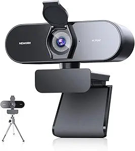 4K Webcam with Sony Sensor, PDAF Autofocus, 1080P@60FPS, 2 Noise Reduction Mics, Auto Light Correction, USB Plug&Play, Privacy Cover, 79 FOV, Streaming Camera for PC, Mac, Laptop, Video Calls
