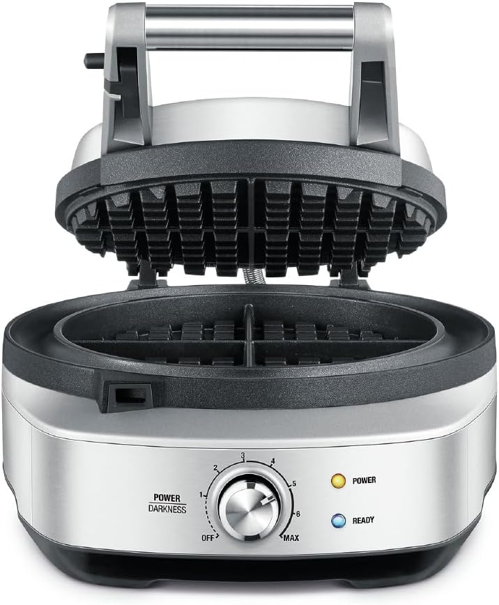 Breville No-Mess Classic Waffle Maker BWM520XL, Brushed Stainless Steel