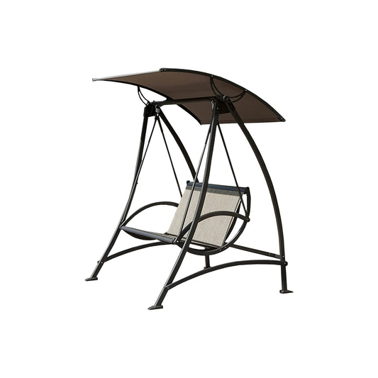 Flynama Dark Brown Porch Swing Canopy