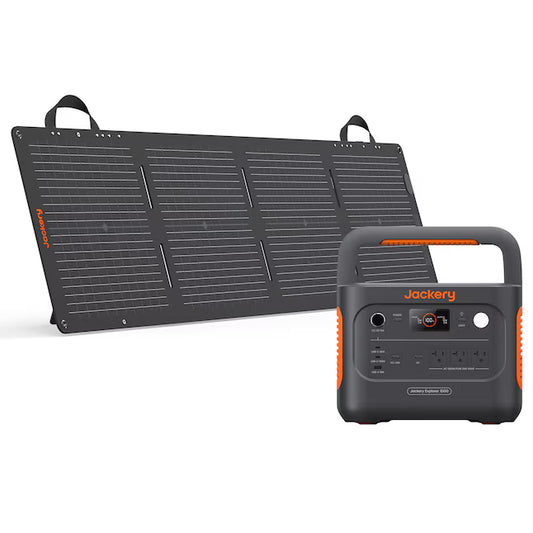 Jackery Explorer 1000 v2 (New Version) 1500 -Watts Portable Power Station (1 Solar Panel Included) (Battery Included and Charger Not Included)
