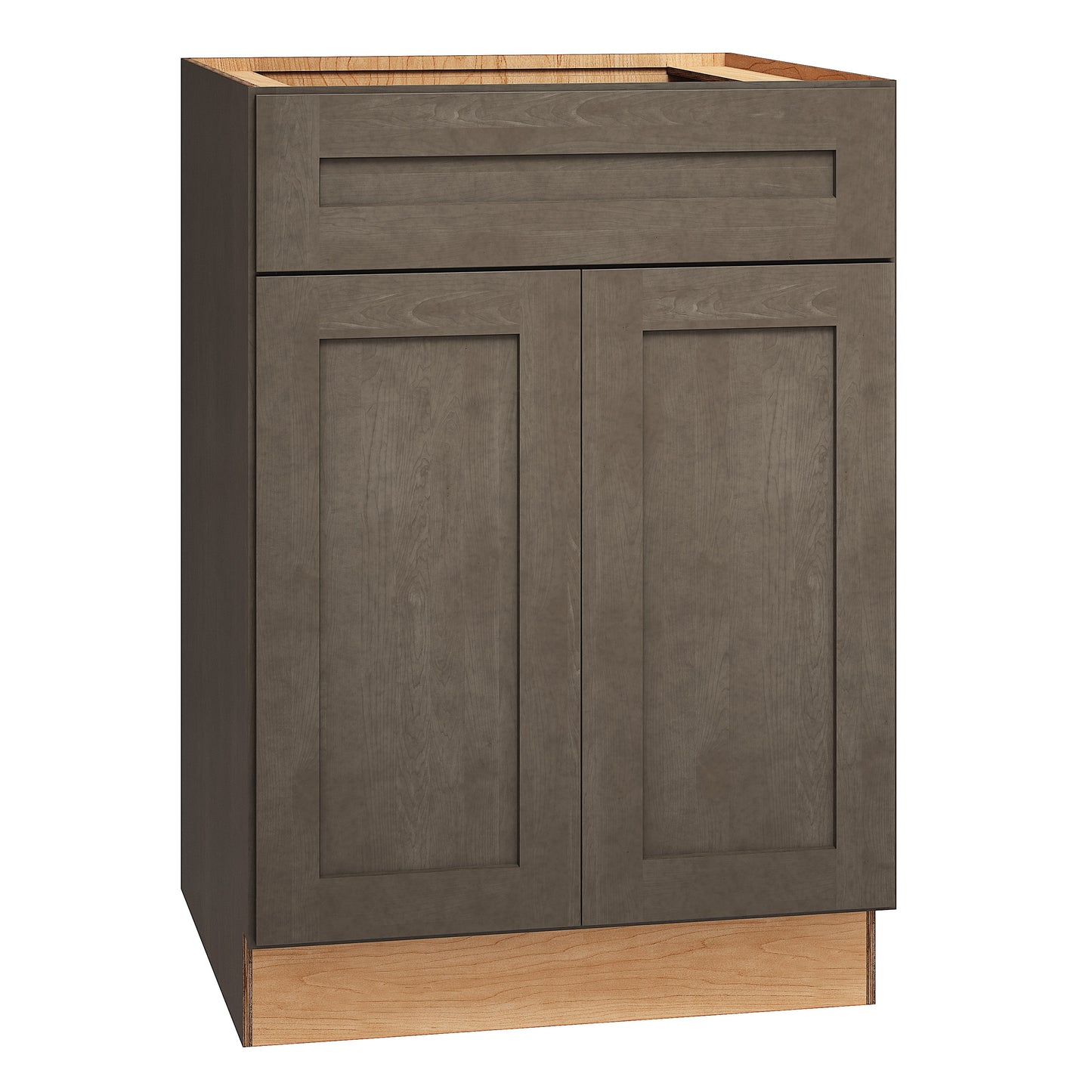 RELIABILT Pinnacle 24-in W x 34.5-in H x 24-in D Stain Base Fully Assembled Plywood Cabinet Recessed Panel Shaker