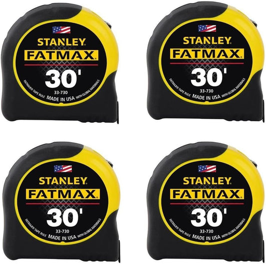 Stanley Hand Tools 33-730 1-1/4" X 30' FatMaxÂ® Tape Measure, 4-Pack