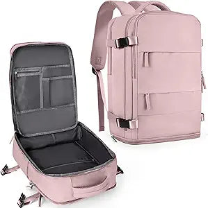 coowoz Travel Backpack For Women Men,Carry On Backpack,Hiking Backpack Waterproof Outdoor Sports Rucksack Casual Daypack travel essentials Pink Purple