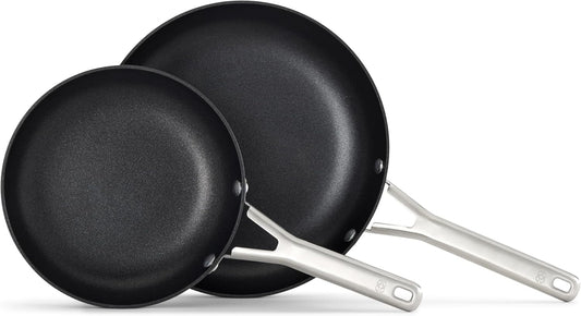 CalphalonÂ® Hard-Anodized Nonstick 8" and 10" Frying Pan Set