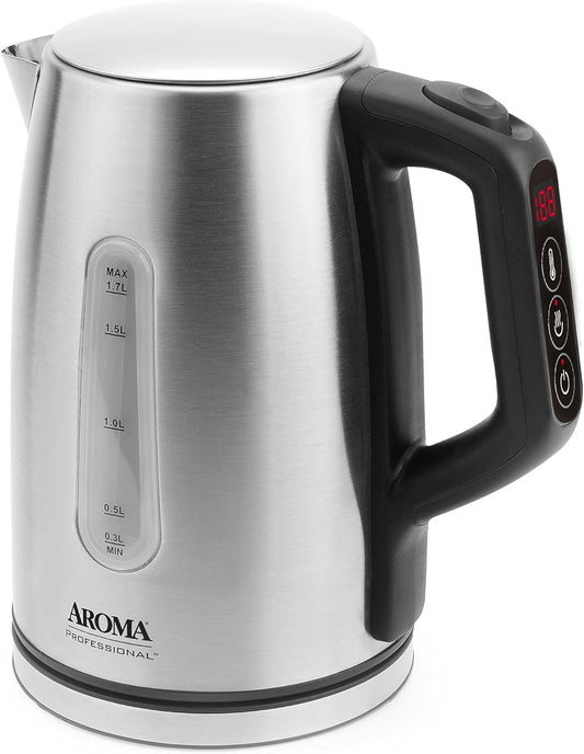 AROMA Professional 1.7L / 7-Cup Electric Stainless Steel Kettle (AWK-1810SD)