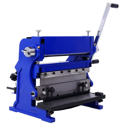 Tatayosi Sheet Metal Brake 3-In-1 12-inchShear Press Brake 20-Gauge CapacityCombination Sheet Metal Machine Solid ConstructionShears and Slip Roll Machine for Shear Bending Rolling