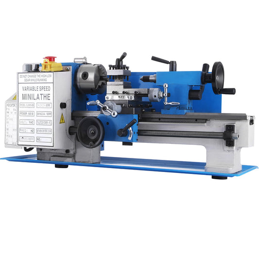 VEVOR 7x12in 400W Precision Mini Metal Lathe Variable Speed 2250RPM