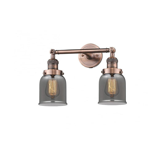 Innovations Lighting  208-AC-G53 Franklin Restoration Small Bell Bathroom Vanity Light Antique Copper