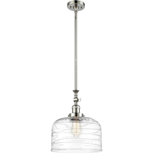 Innovations Lighting  206-PN-G713-L Franklin Restoration Bell Mini Pendant Polished Nickel