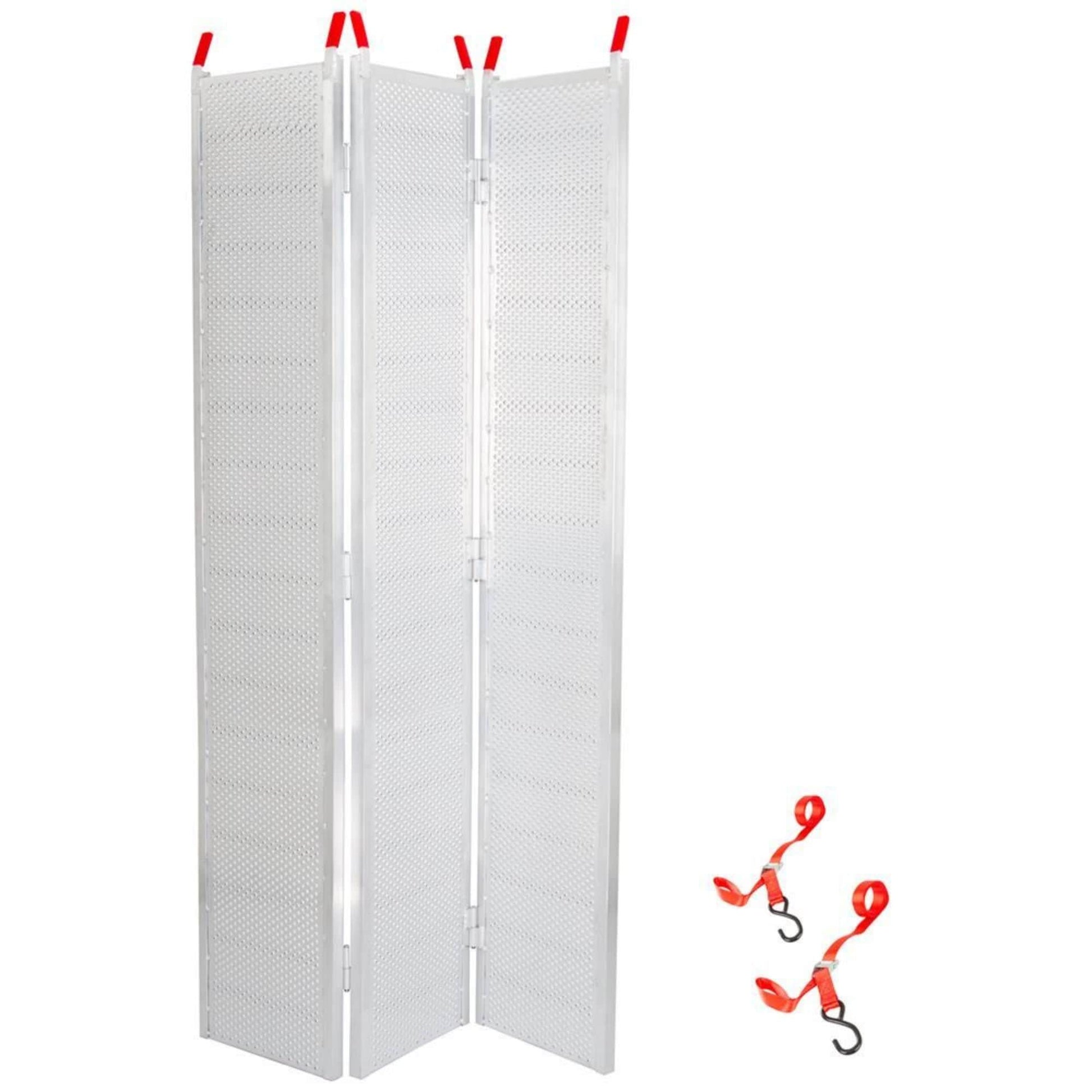 Black Widow  7Ã¢â‚¬â„¢ 10Ã¢â‚¬Â Punch Plate Aluminum Wide ATV Ramp  1500 Lbs Capacity  Silver