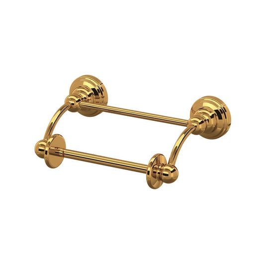 Rohl Edwardian Wall Mount Swing Arm Toilet Paper Holder With Lift Arm - English Gold