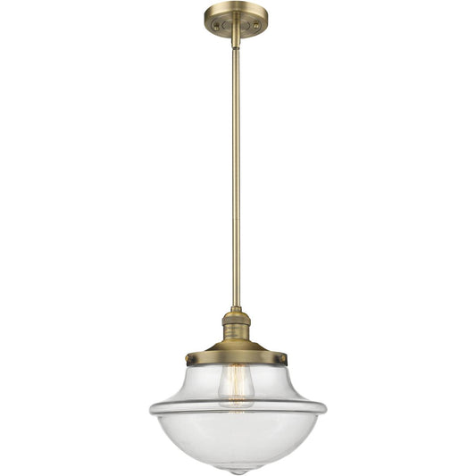 Innovations Lighting  201S-BB-G542-LED Franklin Restoration Oxford Mini Pendant Brushed Brass