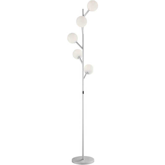 Lite Source  LS-83827SILV Blanca 715 inch 3000 watt Silver Floor Lamp Portable Light